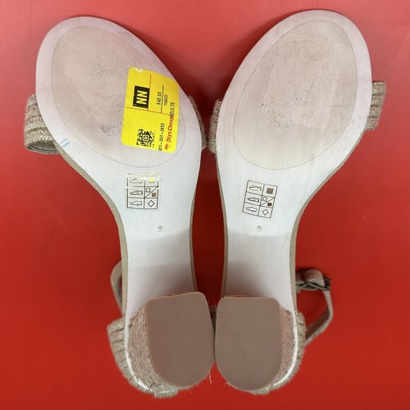 Jeffrey Campbell Rowboat Jute Wrapped Ankle-Strap Sandals Women's Size 9 Display - Picture 8 of 11